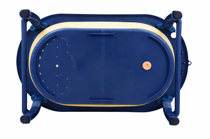 BAÑERA PLEGABLE CORONA AZUL REY