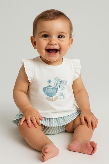 CONJUNTO FALDA Y CAMISETA MARIPOSA MAYORAL
