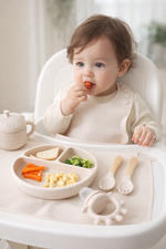 SET DE ALIMENTACIÓN COMPLEMENTARIA 9 PIEZAS BEIGE