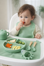 SET DE ALIMENTACIÓN COMPLEMENTARIA 9 PIEZAS VERDE