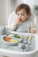 SET DE ALIMENTACIÓN COMPLEMENTARIA 9 PIEZAS GRIS