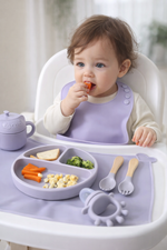 SET DE ALIMENTACIÓN COMPLEMENTARIA 9 PIEZAS LILA