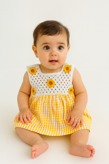 VESTIDO TEJIDO GIRASOLES