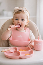 SET DE ALIMENTACIÓN COMPLEMENTARIA BALLENA - COLOR  ROSA