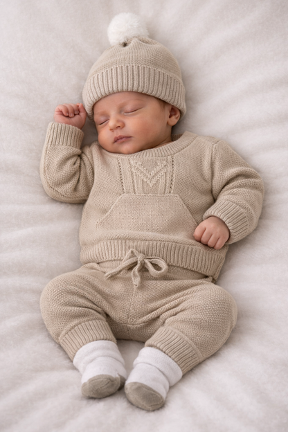 SET TEJIDO REF - ALANA PUPPET CON COBIJA - BEIGE