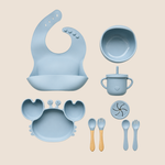 Set de Alimentación Complementaria Cangrejo - Azul Empolvado