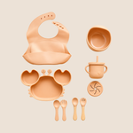 Set de Alimentación Complementaria Cangrejo - Color Terracota