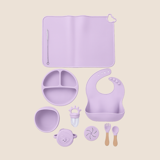 Set de Alimentación Complementaria 9 Piezas Morado