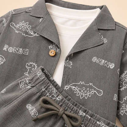 ⭕️ CONJUNTO 3 PIEZAS- JOY BABY - GRIS