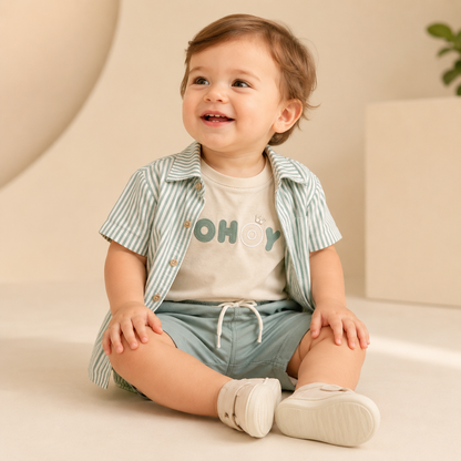 ⭕️ CONJUNTO 3 PIEZAS- JOY BABY - VERDE