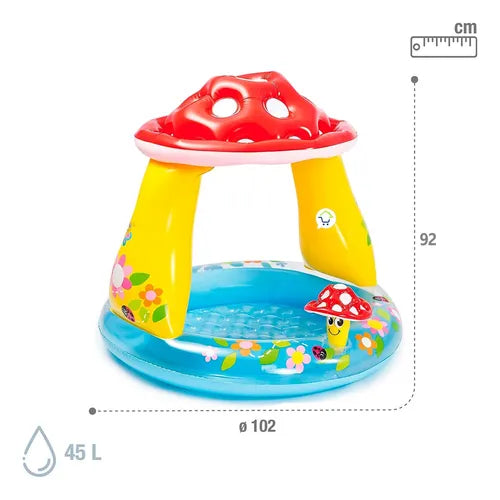 PISCINA INFLABLE DE HONGO PARA BEBÉS