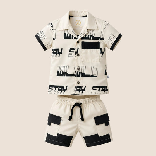 CONJUNTO 3 PIEZAS STAY WILD- BEIGE