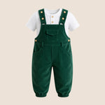 OVEROL PANTALÓN PANA VERDE BEBÉ FELIZ