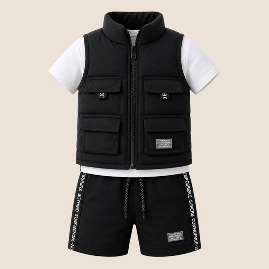 ⭕️ CONJUNTO URBANO 3 PIEZAS CON CHALECO