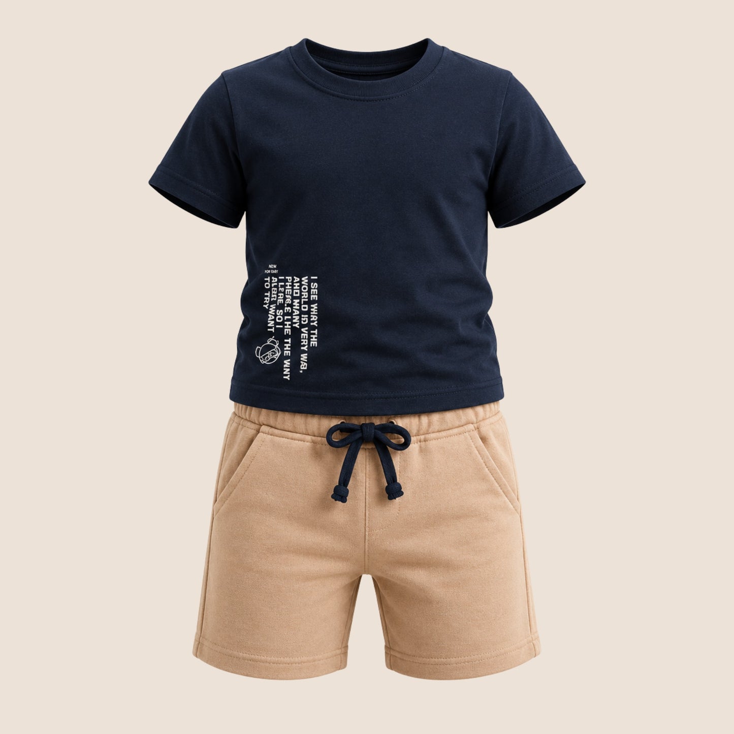SET INFANTIL CON ESTAMPADO DIVERTIDO AMÉN