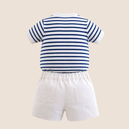CONJUNTO CLÁSICO RAYAS AZULES