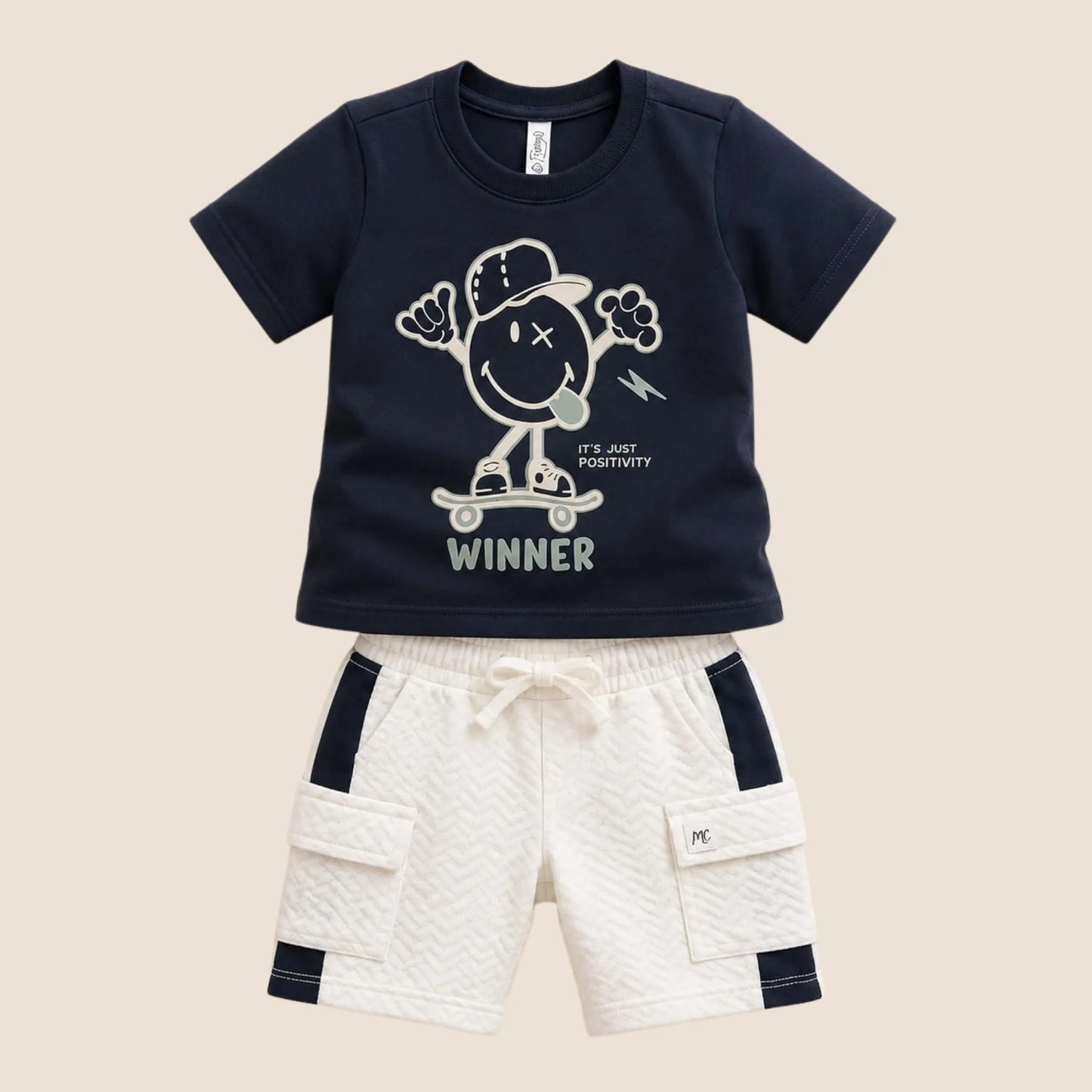 ⭕️ CONJUNTO INFANTIL “WINNER” BLANCO