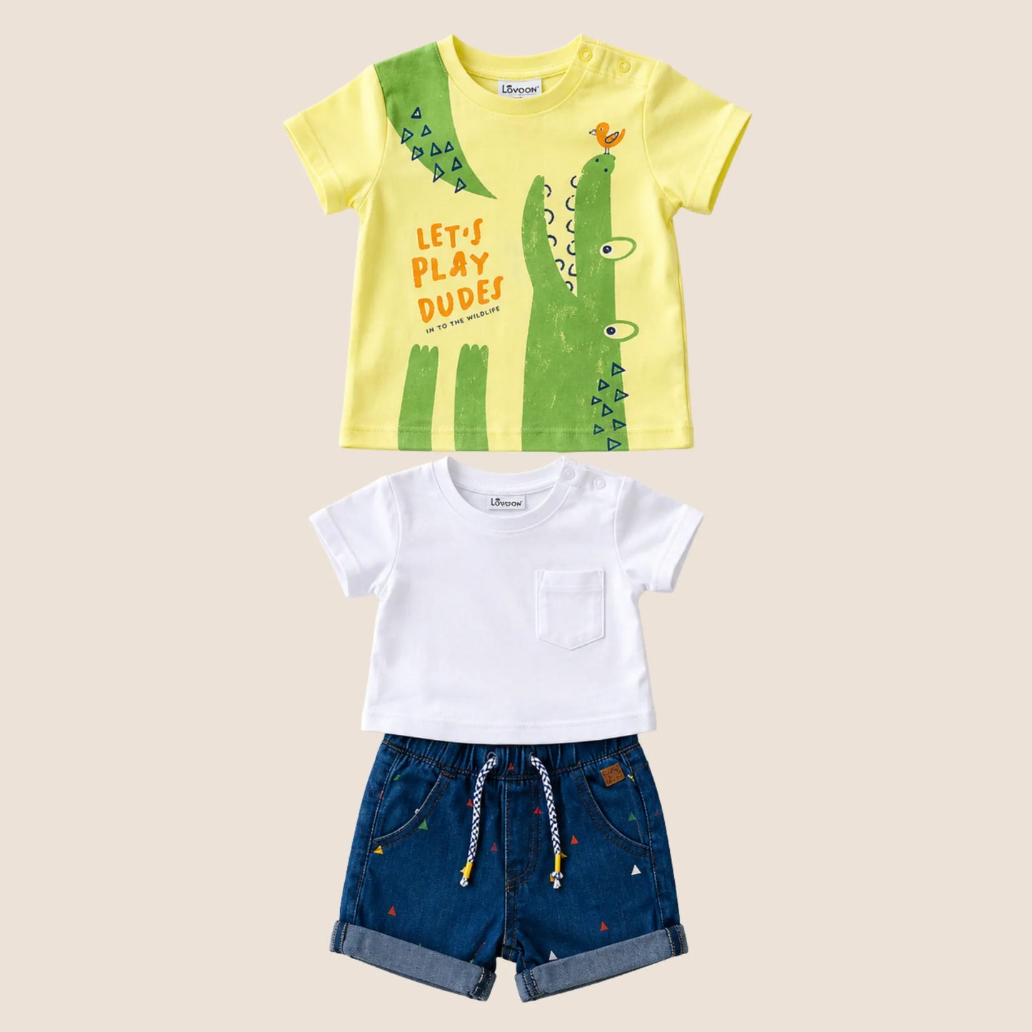 CONJUNTO EUROPEO 3 PIEZAS COCODRILO - LOSAN