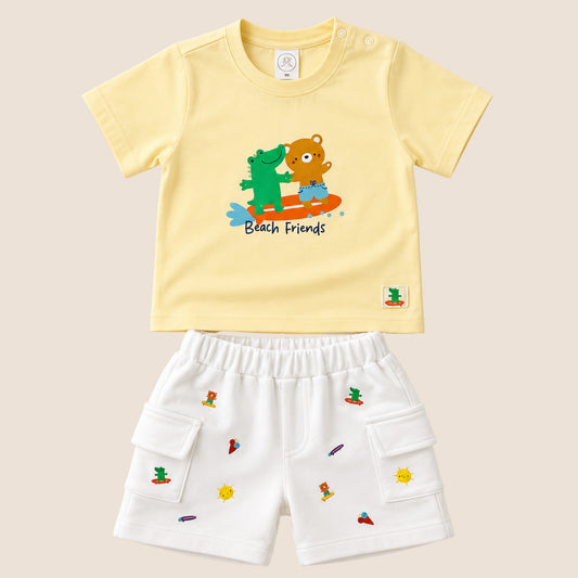 CONJUNTO BEACH FRIEND BEBÉ FELIZ