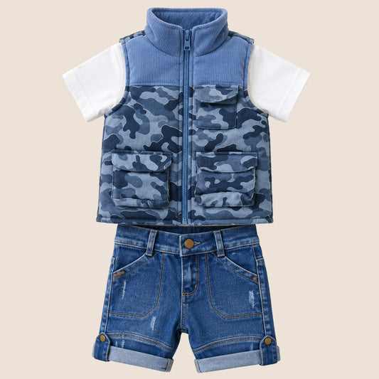 CONJUNTO 3 PIEZAS CHALECO EXPLORER