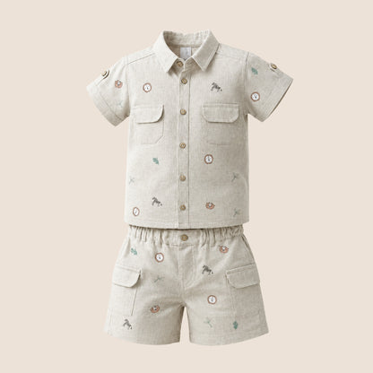 CONJUNTO EN LINO SAFARI