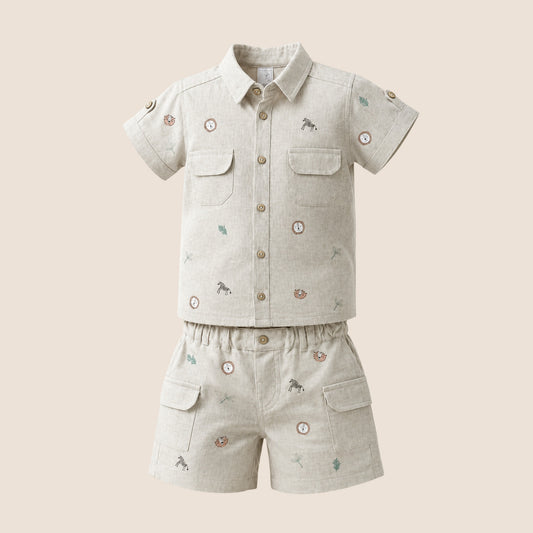 CONJUNTO EN LINO SAFARI