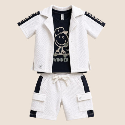 ⭕️ CONJUNTO INFANTIL “WINNER” BLANCO