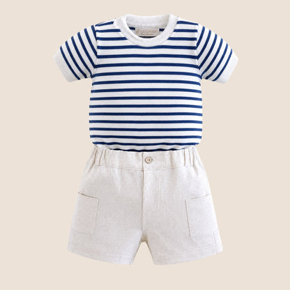 CONJUNTO CLÁSICO RAYAS AZULES