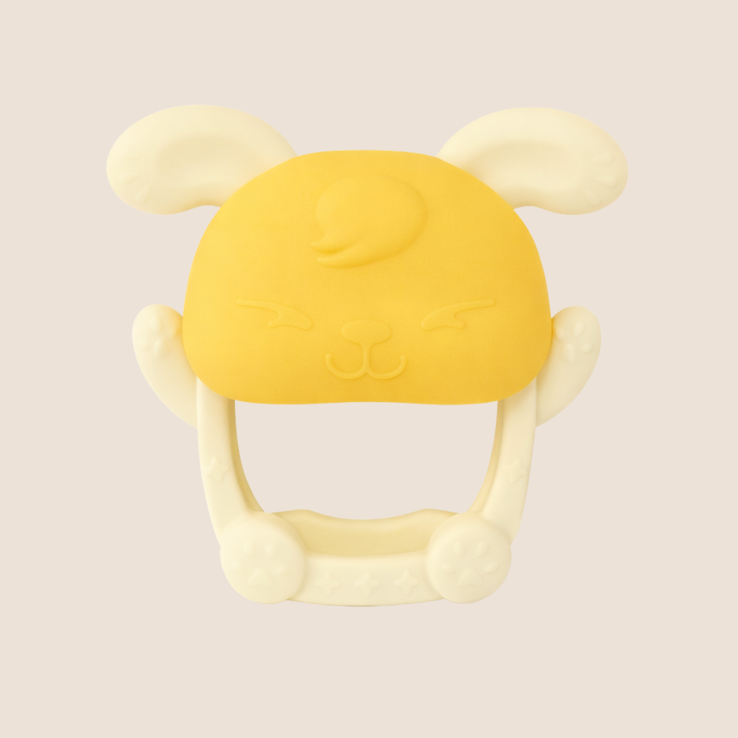RASCAENCIAS EN SILICONA DISEÑO CONEJITO - AMARILLO