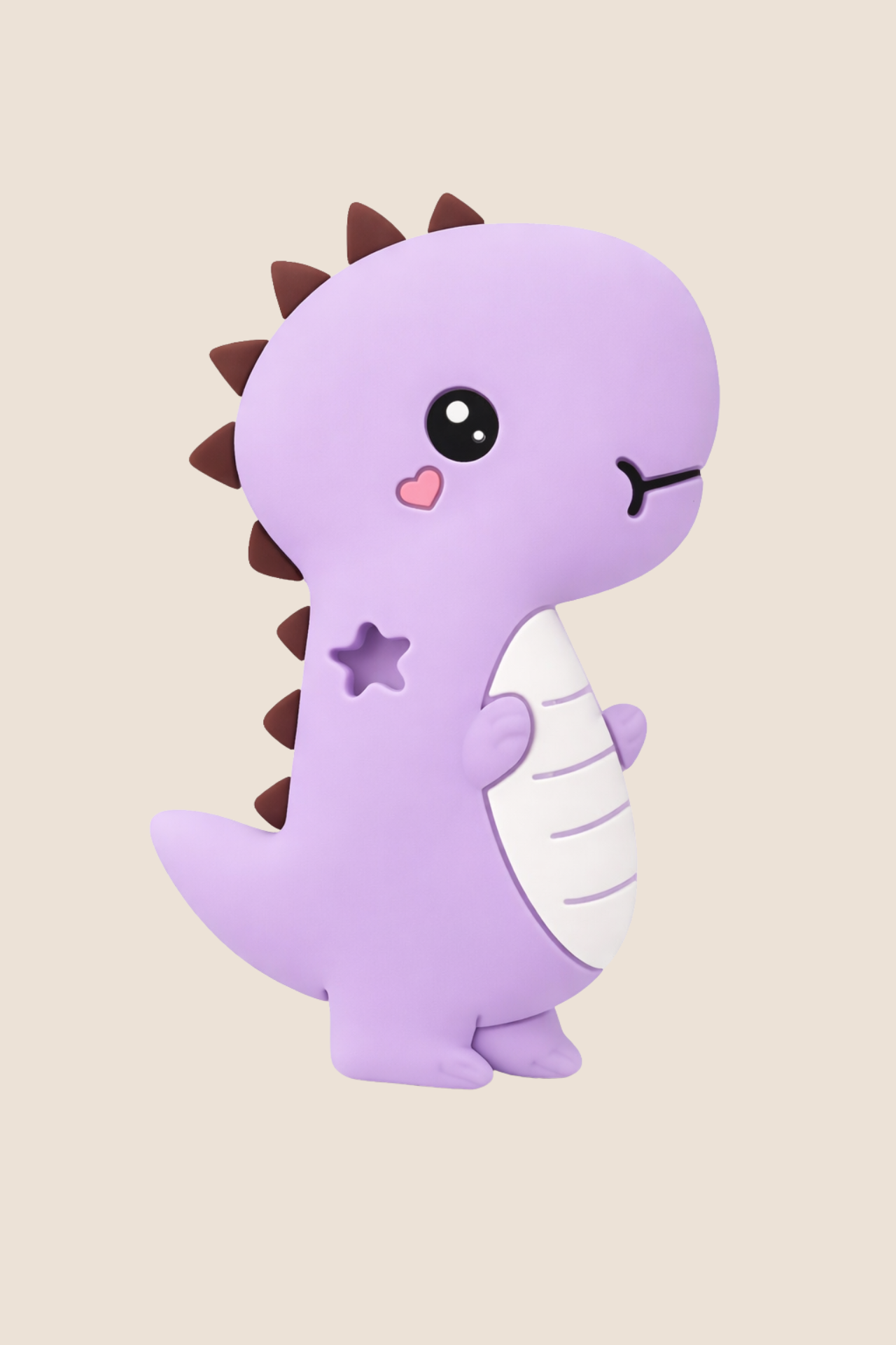 RASCAENCIAS DE SILICONA DISEÑO DINOSAURIO - MORADO
