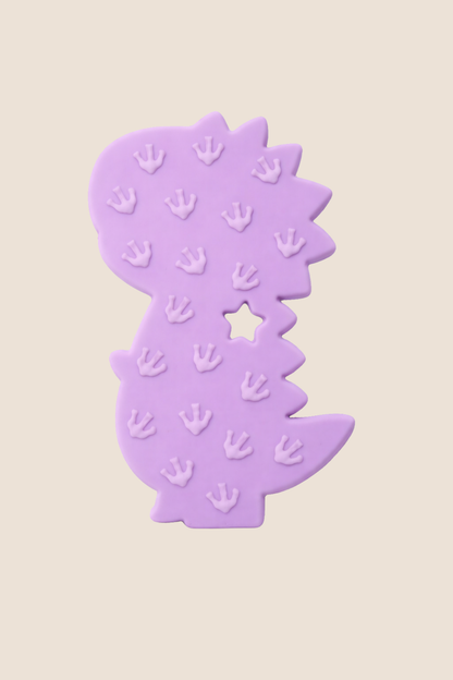 RASCAENCIAS DE SILICONA DISEÑO DINOSAURIO - MORADO