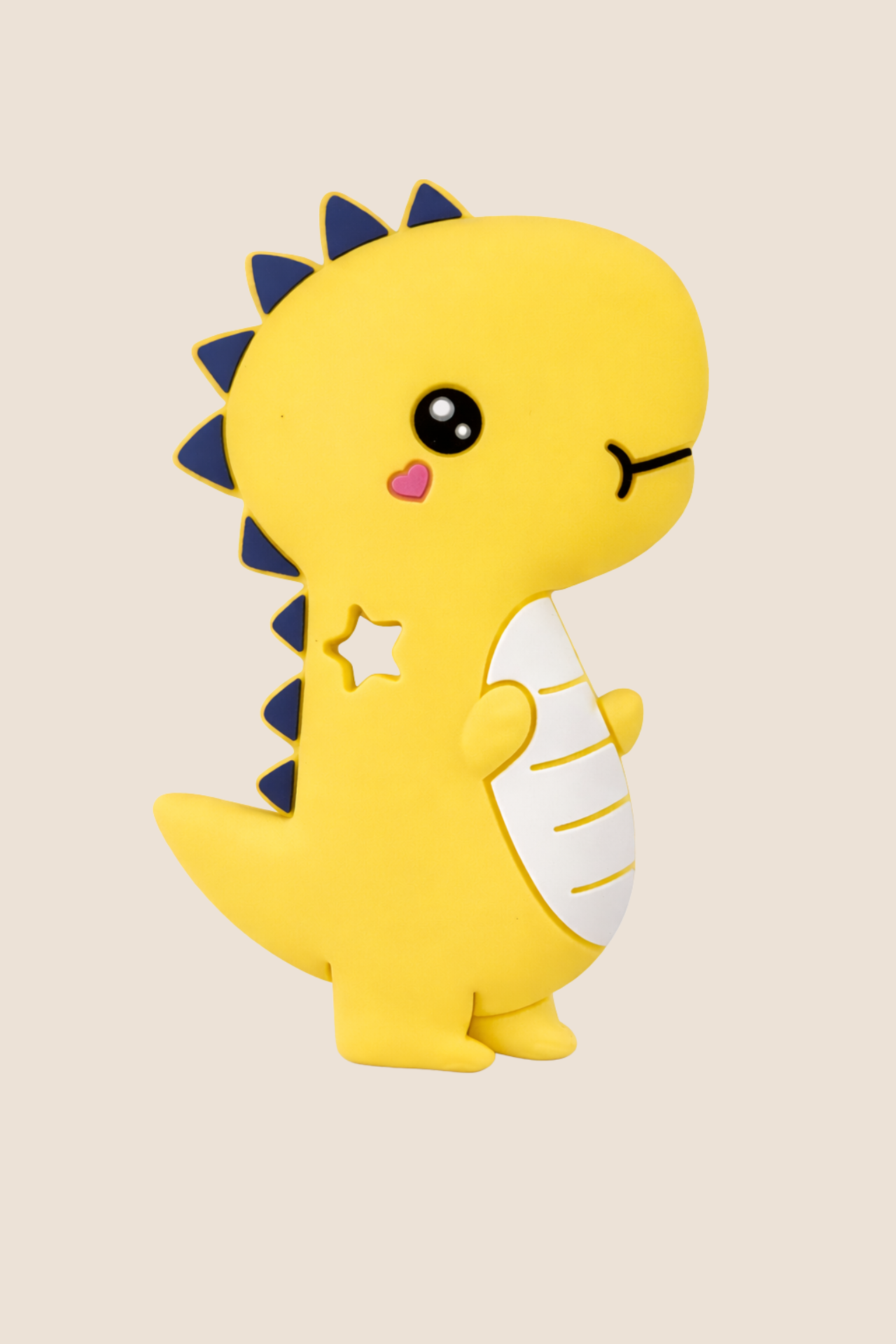 RASCAENCIAS DE SILICONA DISEÑO DINOSAURIO - AMARILLO