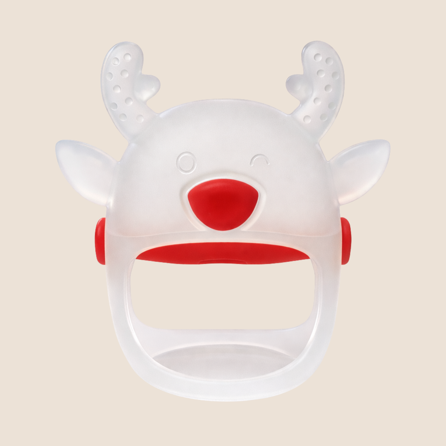 RASCAENCIAS EN SILICONA DISEÑO VENADITO - ROJO