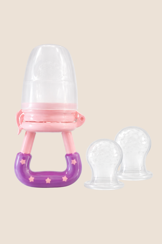 ALIMENTADOR DE FRUTAS Y VERDURAS - ROSADO Y MORADO