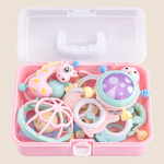 SET DE SONAJEROS Y MORDEDEROS CON ESTUCHE ORGANIZDOR - ROSADO