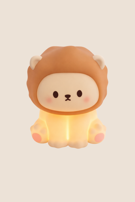LAMPARA NOCTURNA EN SILICONA - DISEÑO LEON