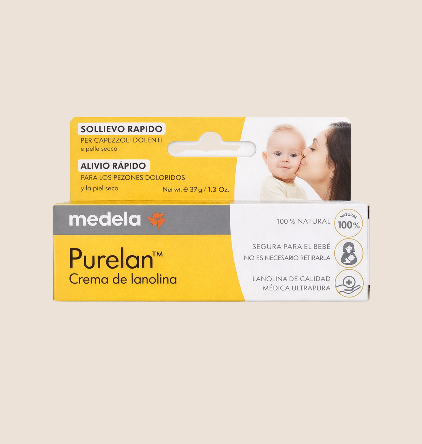 MADELA PURELAN™ - CREMA DE LANOLINA - 100% NATURAL - CONT. 37g