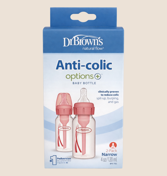 TETERO DR. BROWN’S OPTION+ Y ANTI-COLIC - PACK X2 (120ML / 4oZ)