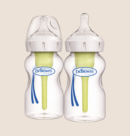 TETERO DR. BROWN’S OPTION+ Y ANTI-COLIC WIDE-NECK - PACK X2 (150ML / 5oZ)