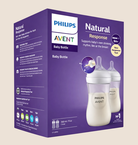 SET TETEROS PHILIPS AVENT NATURAL X2 RESPONSE 9 Oz