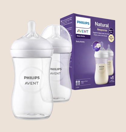 SET TETEROS PHILIPS AVENT NATURAL X2 RESPONSE 9 Oz