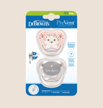 CHUPETES DR. BROWN’S PREVENT - DISEÑO ORTODONTICO 0-6 M