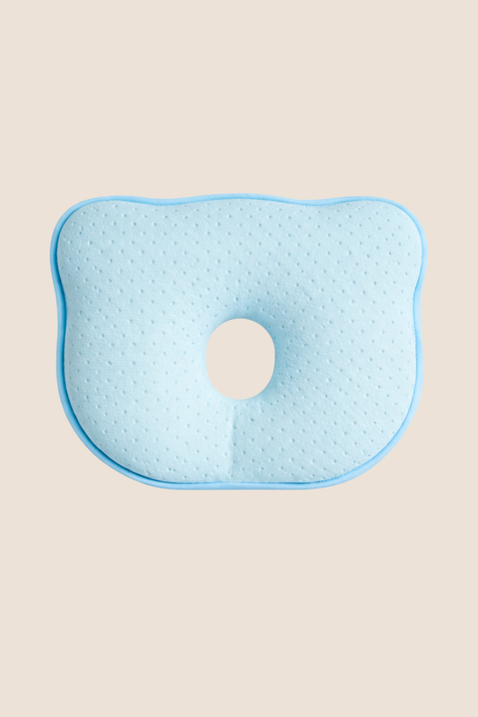ALMOHADA ERGONOMICA ANTIPLAGIOCEFALIA PARA BEBE - AZUL