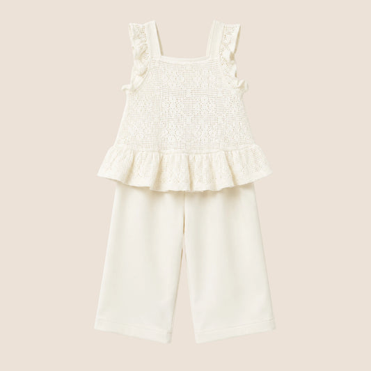 CONJUNTO PANTALON Y TOP CROCHET BEBE MAYORAL