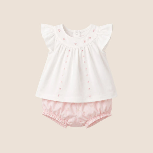 CONJUNTO 4 PIEZAS PARA RECIEN NACIDA