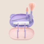 ⭕️SET DE CEPILLOS Y ESCURRIDOR PARA TETEROS PORTATIL - TRAVEL PORTABLE BOTTLE BRUSH SET