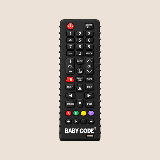 Rascador de encías para bebé Baby Code control remoto negro