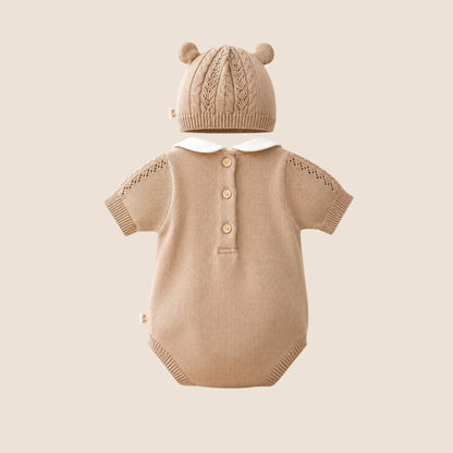 ENTERIZO OSO- BEBÉ FELIZ BEIGE