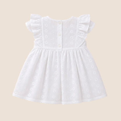 VESTIDO OJALILLO- BEBE FELIZ