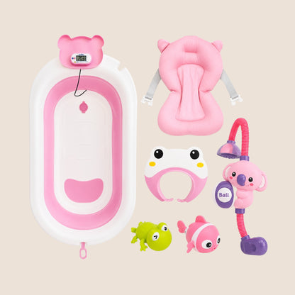 BAÑERA PLEGABLE EN COMBO-ROSA